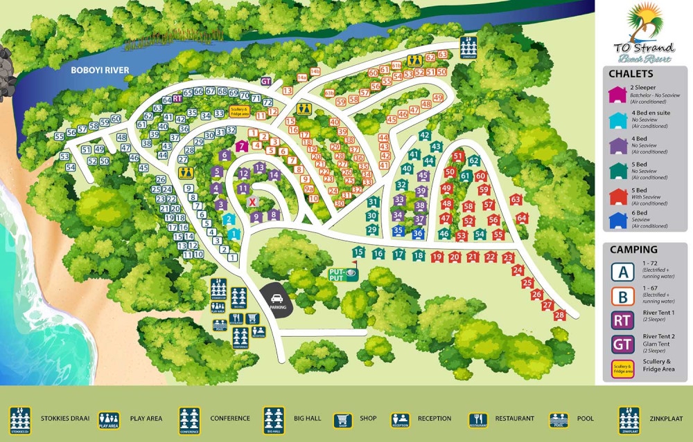 TO Strand Holiday Resort: The Resort Layout
